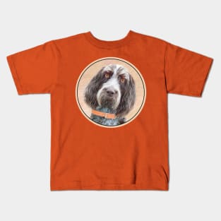 Spinone Italiano Painting - Cute Original Dog Art Kids T-Shirt